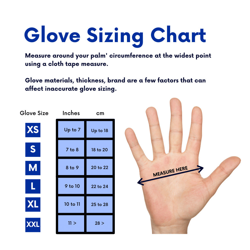 M - TouchFlex Nitrile Gloves, Powder-Free, Non-Latex
