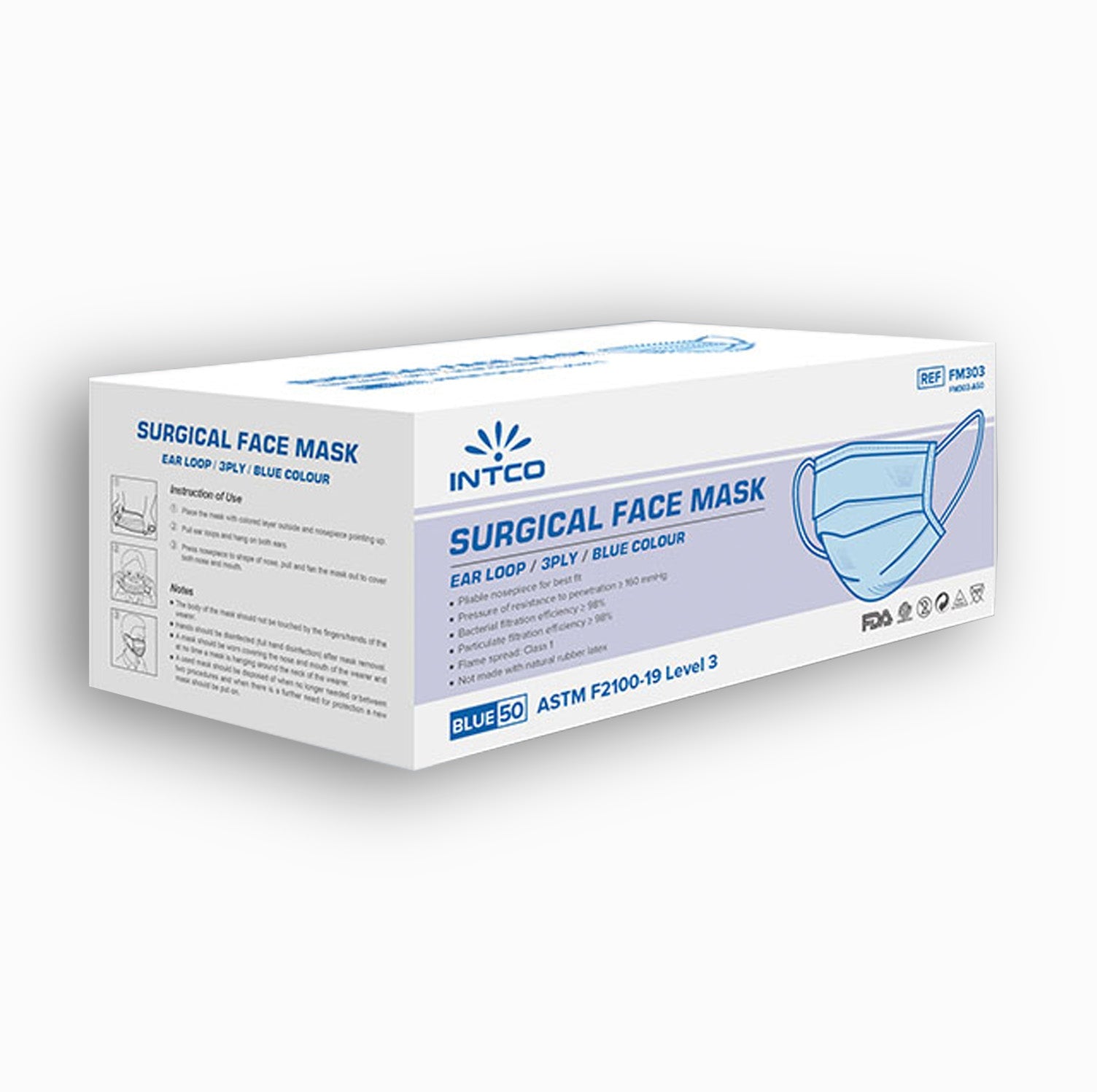 ASTM Surgical Face Mask Level 3